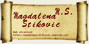 Magdalena Stiković vizit kartica